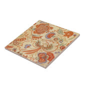 Carreau Modèle floral antique de Chintz Paisley (Côté)