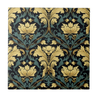 Carreau Modèle floral Art Nouveau