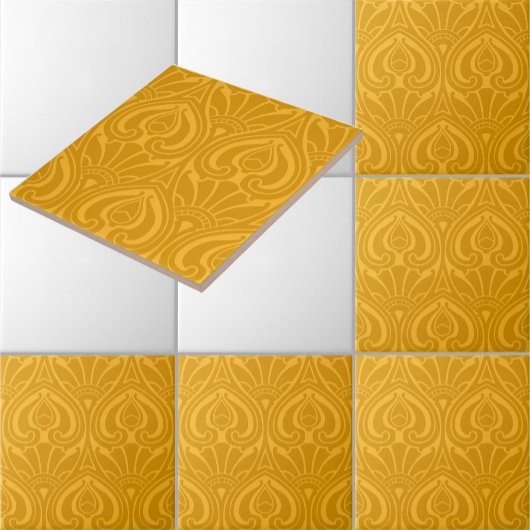 Carreau Modèle floral Art Nouveau vintage