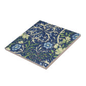 Carreau Modèle floral bleu (Côté)