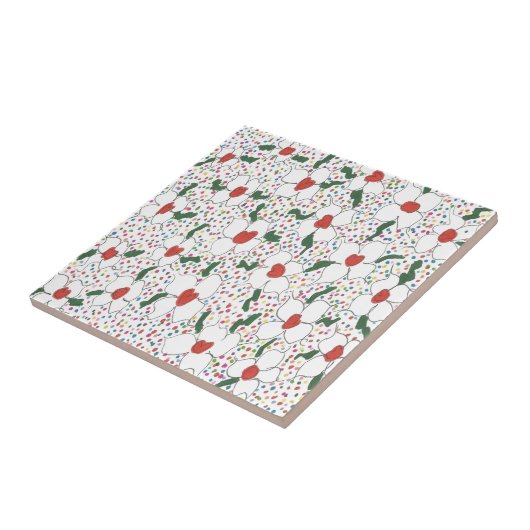 Carreau Modèle floral classique (Côté)