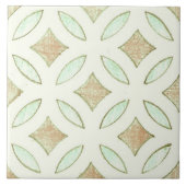 Carreau Modèle floral neutre en Asie de l'Est (Devant)