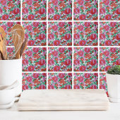 Carreau Modèle floral rose Rose