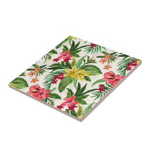 Carreau Modèle floral tropical moderne