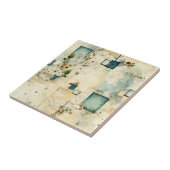 Carreau Modèle floral vintage (5) (Côté)
