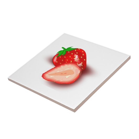 Carreau Modèle Fruit fraise de conception d'image personna (Côté)