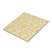 Carreau Modèle jaune damassé (Côté)