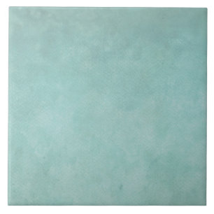 Carreau Modèle personnalisé par aquarelle verte bleu-clair