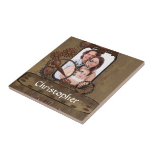 Carreau Modèle photo steampunk personnalisé