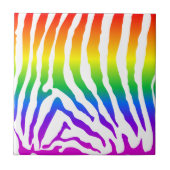 Carreau Modèle Rainbow Zebra (Devant)