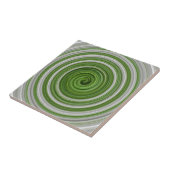 Carreau Modèle spiralé vert-blanc (Côté)
