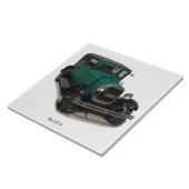 Carreau Modèle vert Une tuile (Côté)