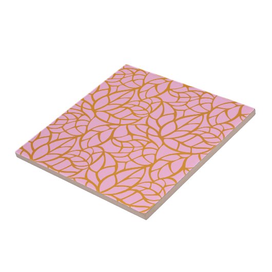 Carreau Modern Botanical Decorative Tile | Ceramic Tile (Côté)