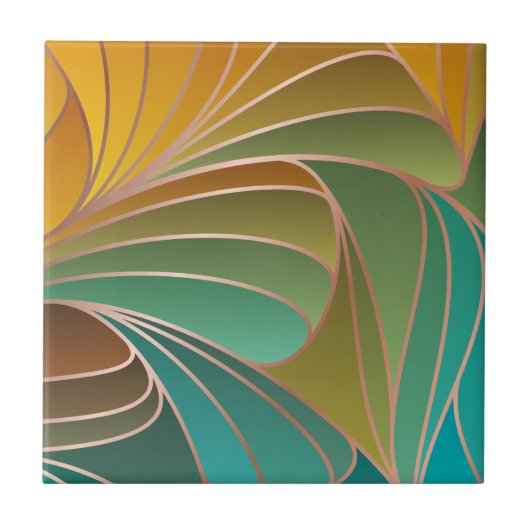 Carreau modern,colorful,art nouveau,art deco,pattern,abstr (Devant)