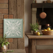 Carreau Modern Geometric Abstract Pat#21 Green ID1192