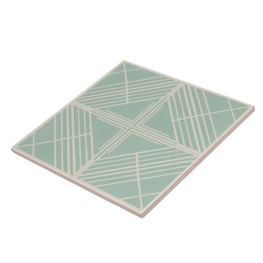 Carreau Modern Geometric Pat#7 Sea Green ID1078 (Côté)