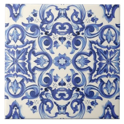 Carreau Modern Italian Blue  La Dolce vita  (Devant)