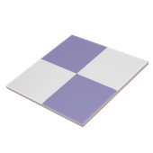 Carreau Modern Lavender White Checkered Ceramic Tile (Côté)