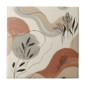 Carreau Modern Minimalist Organic Abstract Shapes Pattern (Devant)