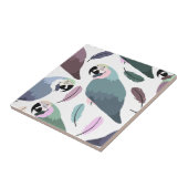 Carreau Modern Parrots Tropical Pattern  (Côté)
