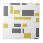 Carreau Modern, simple, cool geometric yellow gray pattern (Devant)