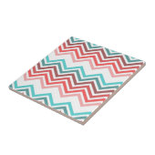 Carreau Modern, trendy, colorful chevron zigzag (Côté)