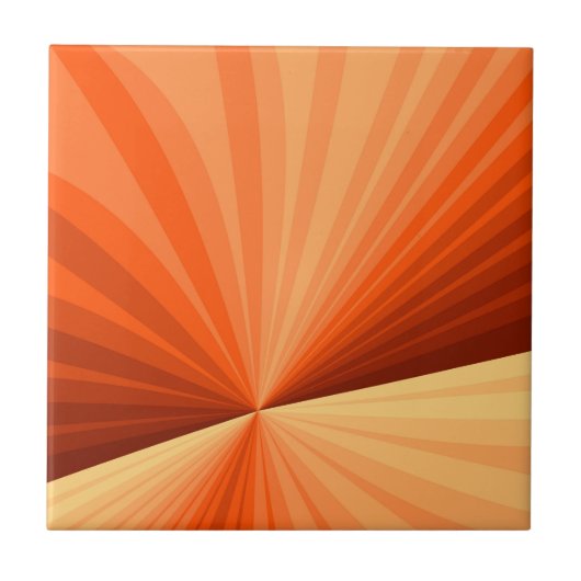 Carreau Moderne Abstrait Orange Rouge Vanille Graphique Fr (Devant)