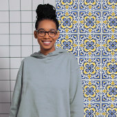 Carreau Moderne Azulejo Bleu Jaune Portugais Lisbonne