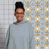 Carreau Moderne Azulejo Bleu Jaune Portugais Lisbonne