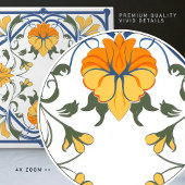 Carreau Moderne Azulejo Bleu Jaune Portugais Lisbonne