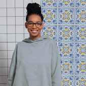 Carreau Moderne Azulejo Bleu Jaune Portugais Lisbonne