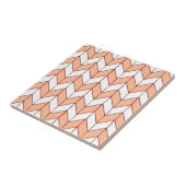 Carreau Moderne Bourgogne pêche à chevrons (Côté)