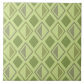 Carreau moderne du milieu du siècle Chartreuse (Devant)