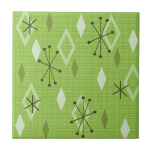 Carreau moderne du milieu du siècle Chartreuse