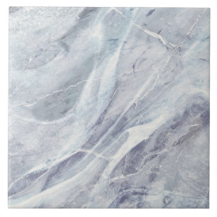 Carreau Moderne Elégant Simple Classy Marble Chic Blue Gre