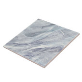 Carreau Moderne Elégant Simple Classy Marble Chic Blue Gre (Côté)