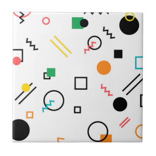 Carreau Moderne, espiègle, frais, à la mode, Memphis