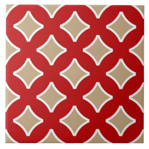 Carreau Moderne, forme de diamant, motif élégant