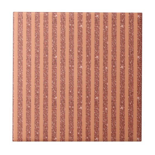 Carreau Moderne Glitter Style Orange Mangue Rayures Vertic (Devant)