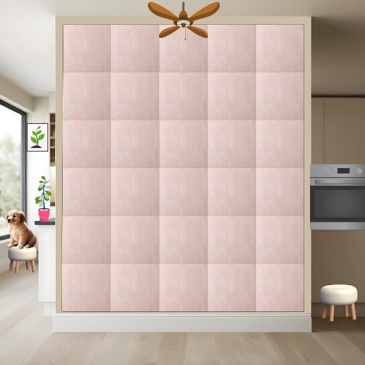 Carreau Moderne minimaliste rose pâle géométrique