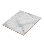 Carreau Moderne, simple, cool, abstrait motif d'onde de mo (Côté)