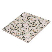 Carreau Moderne Simple Rose Terrazzo Carrelage vert (Côté)