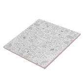 Carreau Moderne Simple Terrazzo Carrelage blanc (Côté)