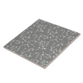 Carreau Moderne Simple Terrazzo Gris Carrelage blanc (Côté)