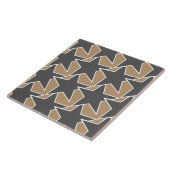 Carreau Moderne Star Géométrique - taupe et gris / gris (Côté)