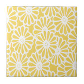 Carreau Modes asiatiques jaune pâle floraux (Devant)