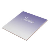 Carreau (Modifiable) Ombre couleur violet clair et votre t (Côté)