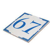 Carreau Modifier le numéro de maison, Bleu (Côté)