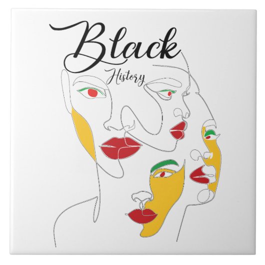 Carreau Mois de l'histoire noire BHM (Devant)