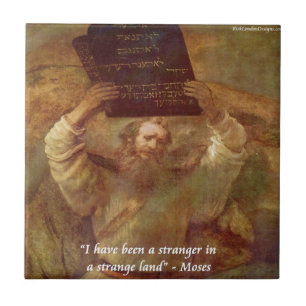 Carreau Moïse de Rembrandt & Citation Biblique